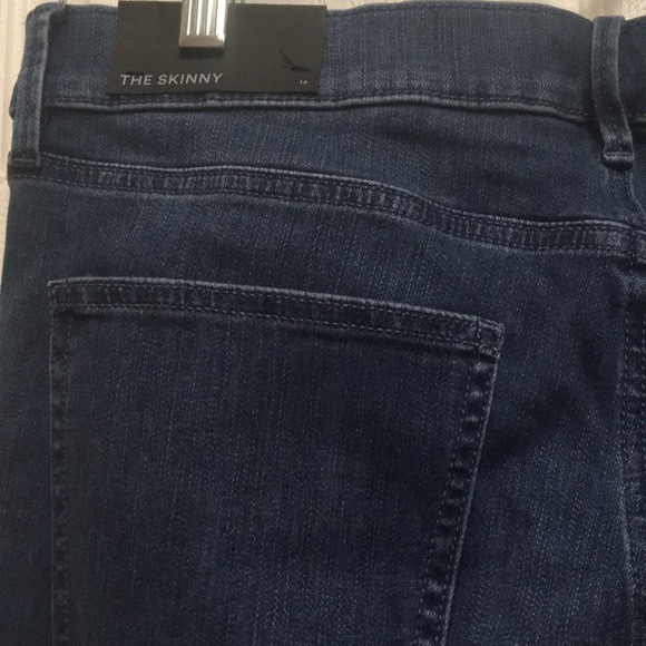 Embroidered Hem Performance Stretch Skinny Jeans ,size-14. - Picture 4 of 9